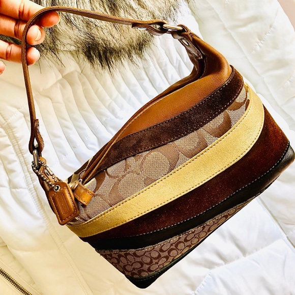Coach Handbags - COACH⚡️Authentic Patchwork Leather Trim Mini Bag
